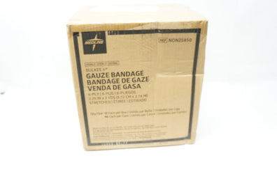 Medline NON25850 Bulkee II Gauze Bandage 6-Ply, 2.25inch x 3yds - Case of 96
